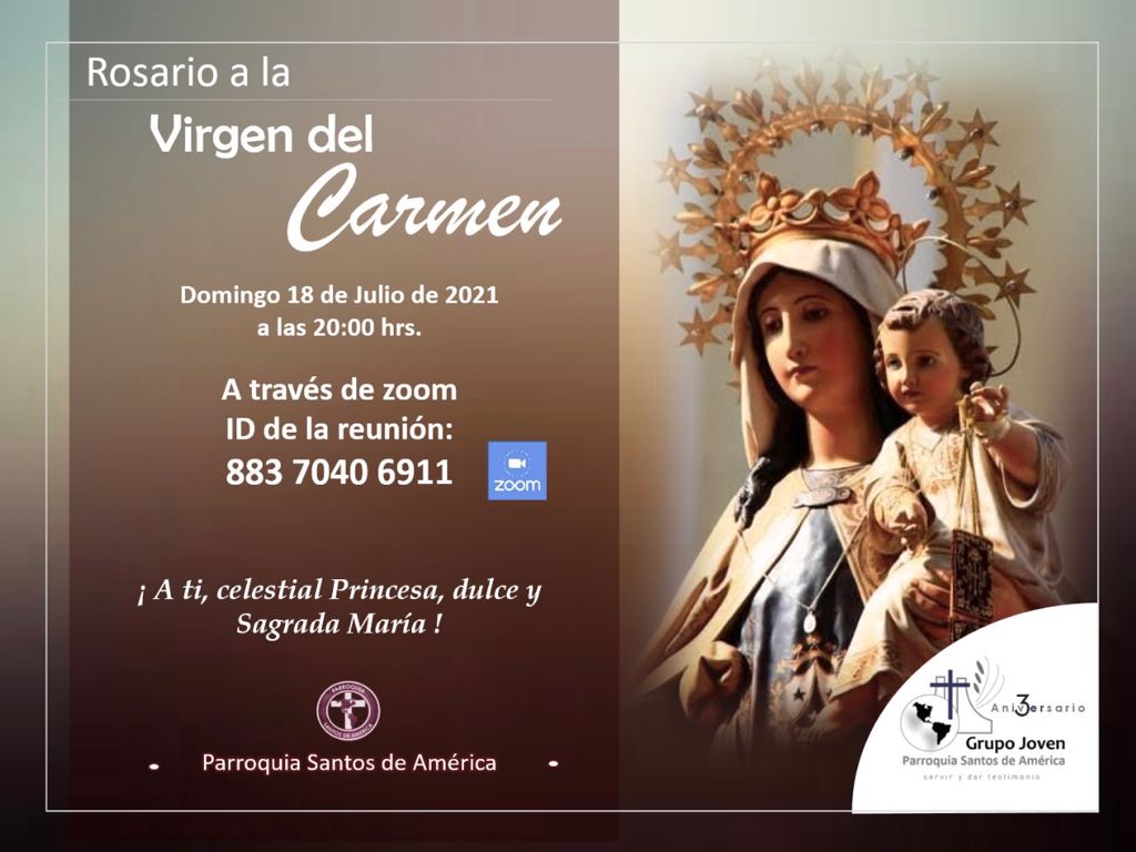 Rosario a la Virgen del Carmen