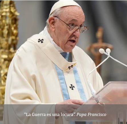 Papa Francisco La Guerra es una locura v2