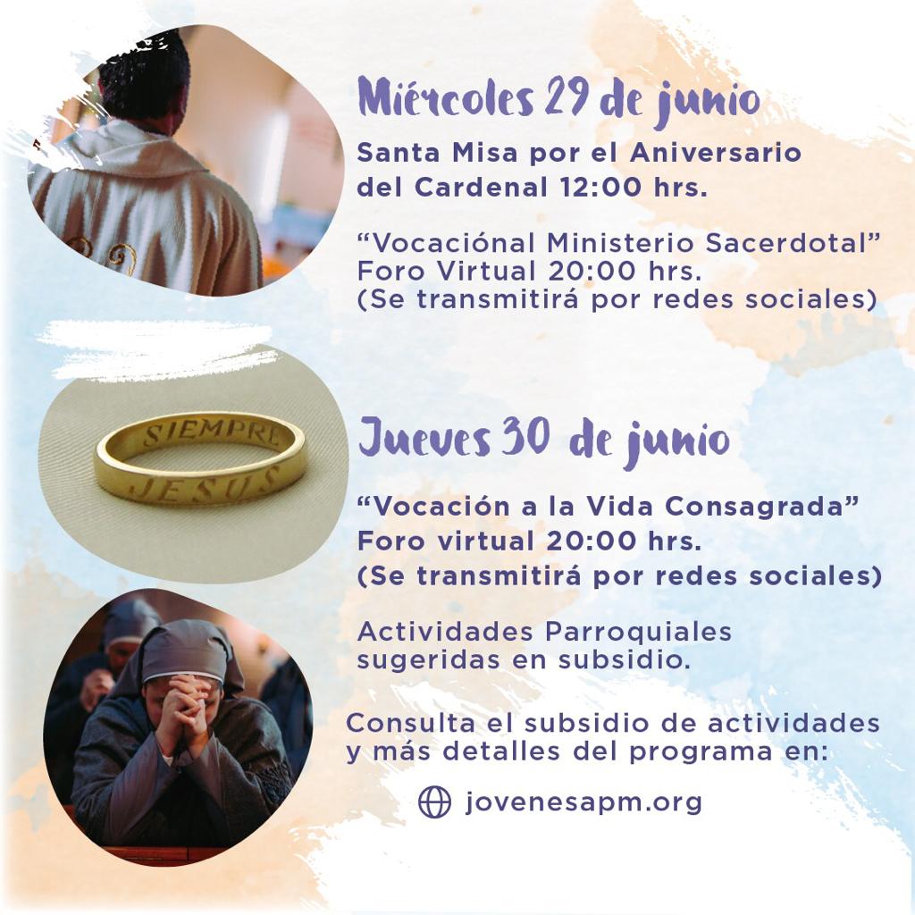 Programa de la Semana Vocacional 2022 - Pastoral Juvenil Vocacional APM